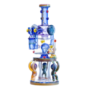 12" Blue Aliens Lifting The King Bong - Cheech