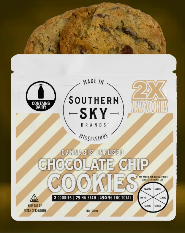 Southern Sky Brands - Chocolate Chip Cookie 150 mg - 2 Pack Main Image