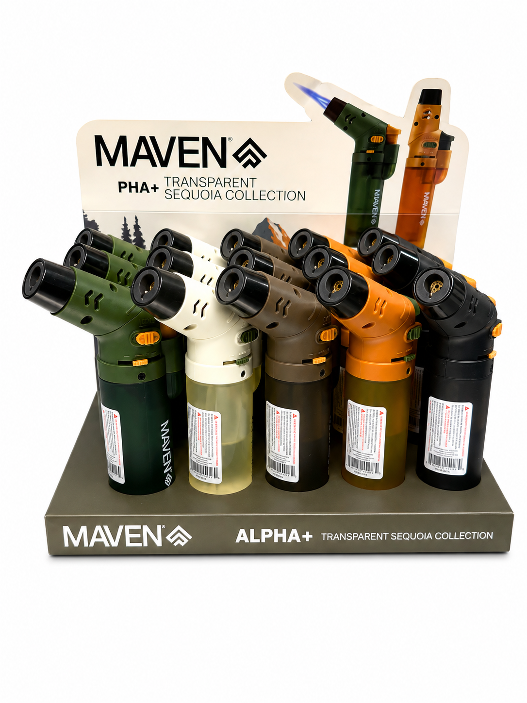 Maven torches - Alpha + Transparent Sequoia
