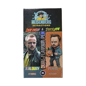 Heisenberg - Jealousy + Peach - 3g (1.5g Live Resin + 1.5g Distillate) - Heisenberg Dual Chamber