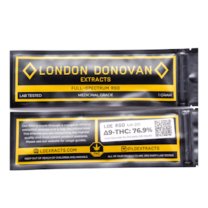 London Donovan - RSO Applicator THC 1000mg (1ml) - London Donovan