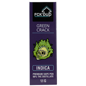 Fck Dup - Green Crack Vape Pen - 1.1g - Fck Dup