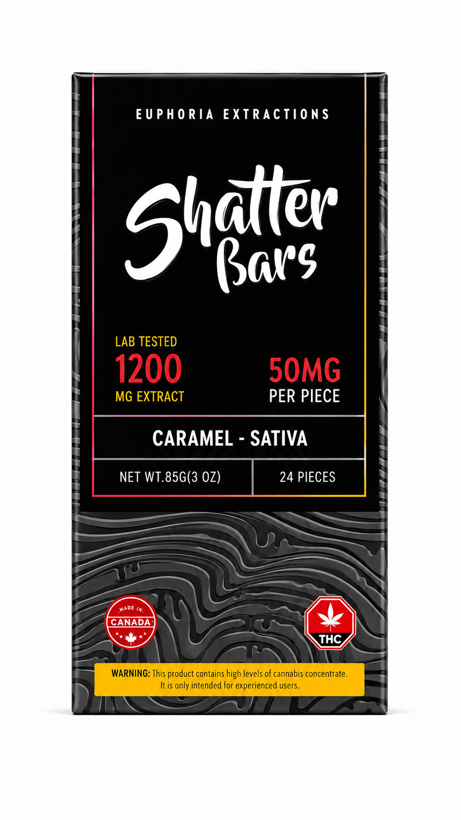 *Liquidation* Caramel Chocolate - Sativa - 1200mg - Euphoria Extracts