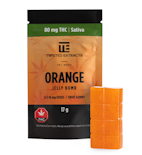 Orange Sativa Jelly-Bombs - THC - 80mg - Twisted Extracts