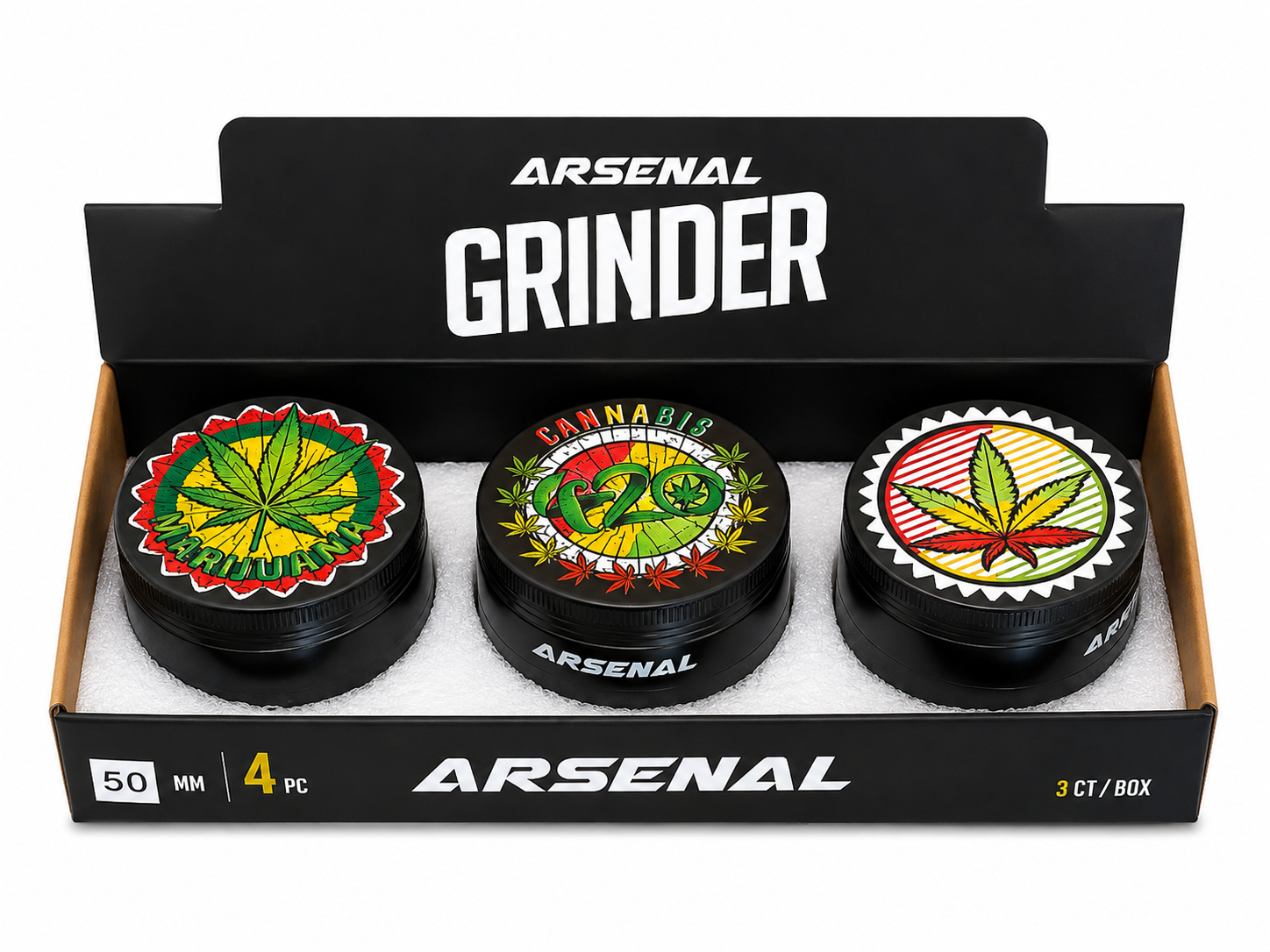 Arsenal Grinder - 420 leaf 55mm 4-pc
