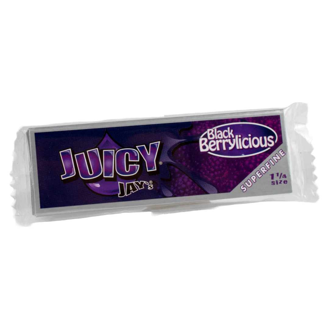 Juicy Jay's Rolling Papers - Black Berrylicious - 1¼ Super Fine - Juicy Jay's Papers Main Image