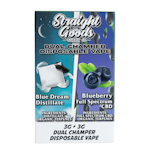 Blue Dream + Blueberry FS CBD Vape pen - 6g - Straight Goods Dual Chamber