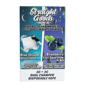 Straight Goods - Blue Dream + Blueberry FS CBD Vape pen - 6g - Straight Goods