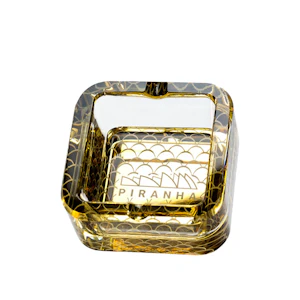 Piranha - Gold Glass Ashtray - Piranha