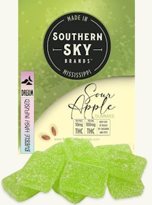 Southern Sky Brands - Sour Apple Bubble Hash Gummies 100mg