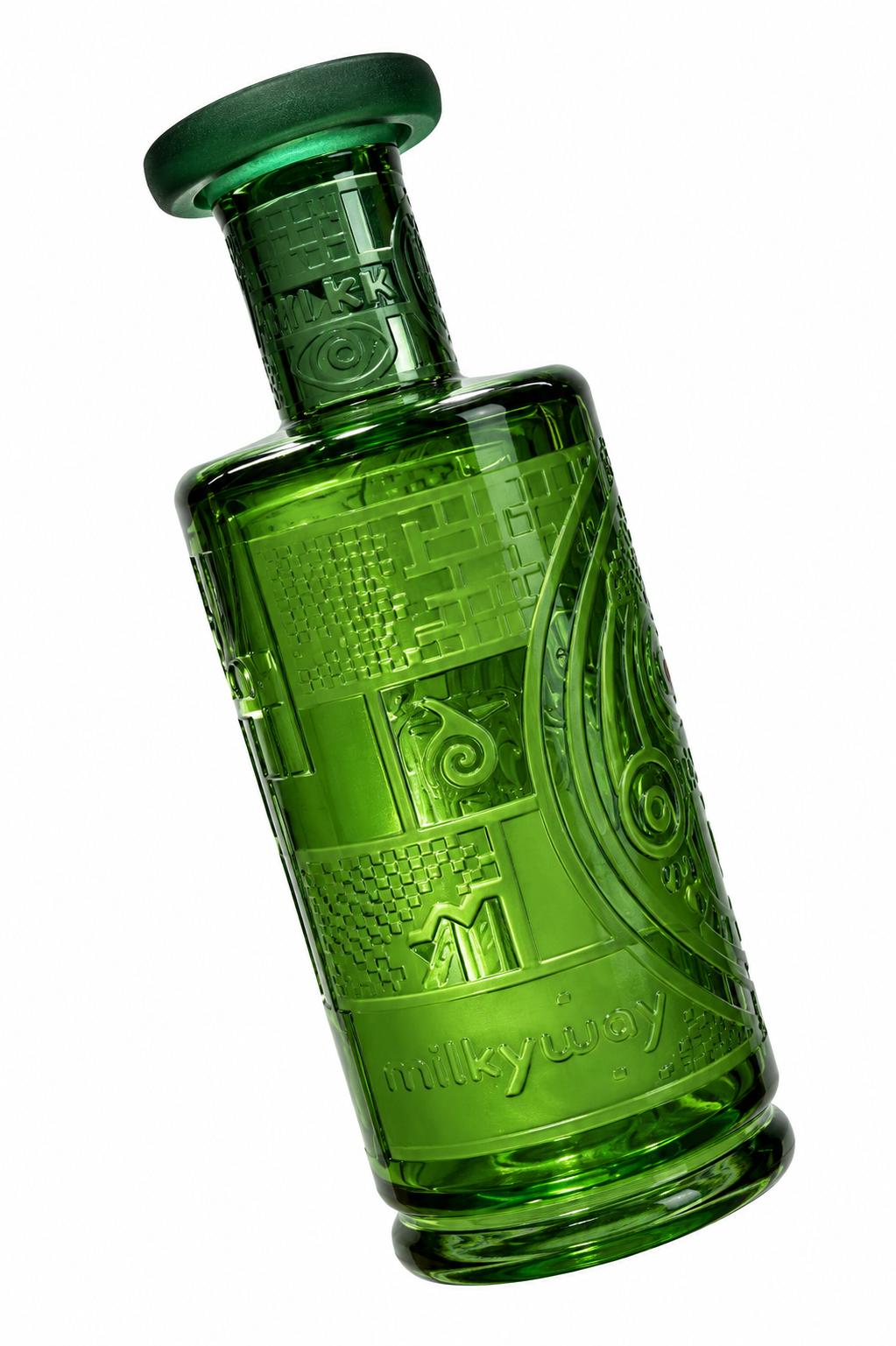 Green Maya Wet Puffco Peak Attachment - Milkyway