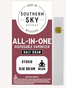 Southern Sky Brands - Blue Dream Disposable THC Vape - 0.5g