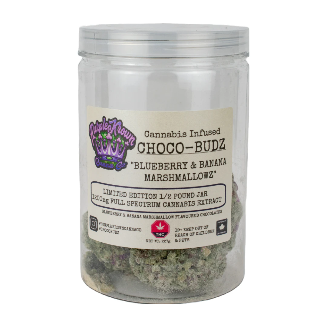 Purple Krown - Blueberry & Banana Marshmallowz Rice Treat - 1200mg - Purple Krown Main Image