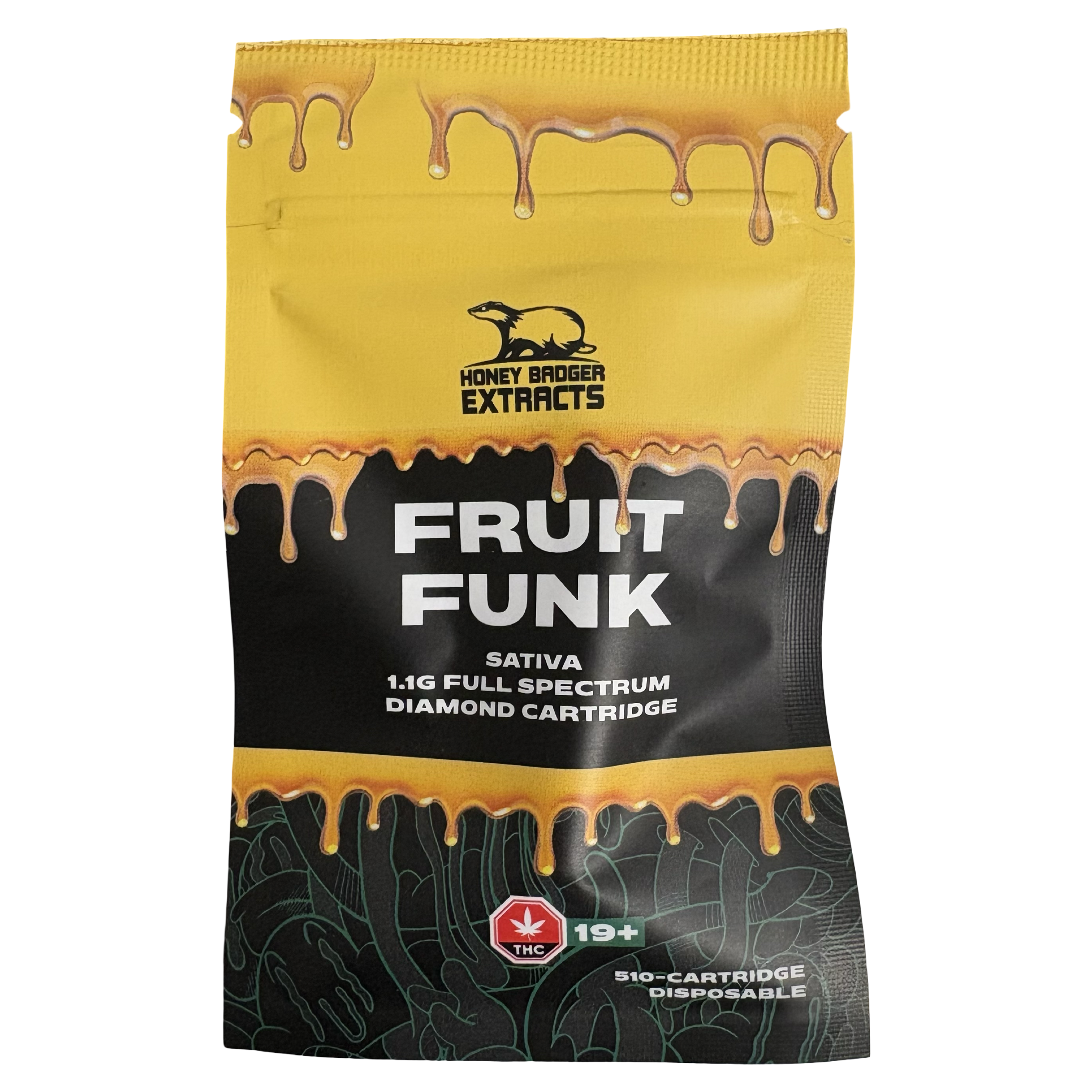 Fruit Funk Diamond Vape Cartridge - 1.1g - Honey Badger