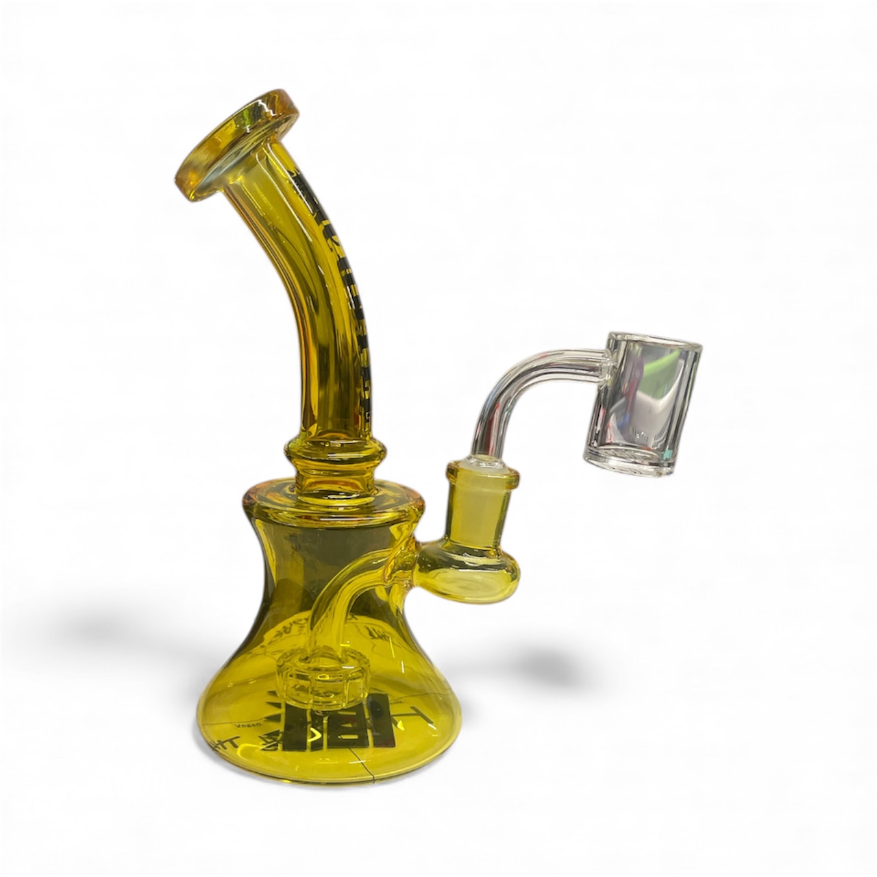 7" 7mm Chrome Mini Electroplated Rig - Castle Glass