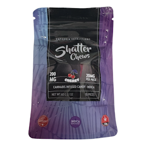 Euphoria Extracts - Cherry Shatter Chews - Indica - 200mg - Euphoria Exctracts