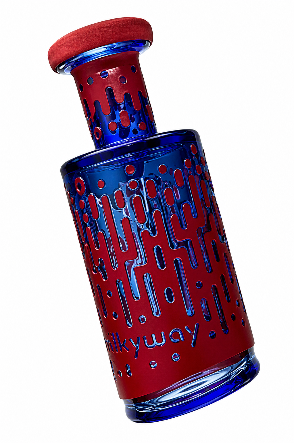 Red Cascade Wet Puffco Peak Attachment - Milkyway