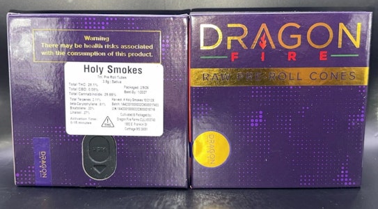 Dragon Fire Farms - Dragon Fire Farms - Holy Smokes - Pre Roll 7 Pack