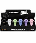 Bowls -  Arsenal 14mm milky glob glass bowl