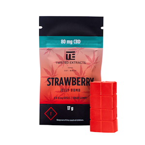 Twisted Extracts - Twisted Extracts Jelly-Bombs - CBD Strawberry 80mg