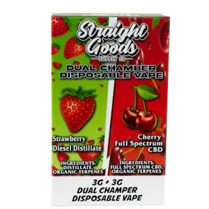 Straight Goods - Strawberry Diesel + Cherry FSE CBD Vape Pen - 6g - Straight Goods