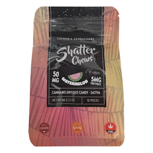 Euphoria Extracts - Watermelon Shatter Chews -Sativa - 50mg - Euphoria Exctracts