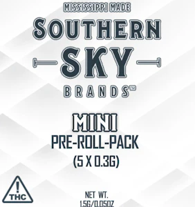 Southern Sky Brands - Platinum Kush Breath 0.3g Pre Roll 5 Pack
