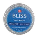 Blue Raspberry Gummies - THC - 250mg - Bliss