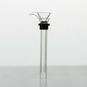 Glass downstem - clear downstream with bowl