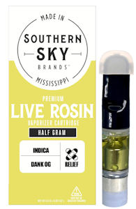 Southern Sky Brands - Dank OG - Live Rosin 0.5g Vape