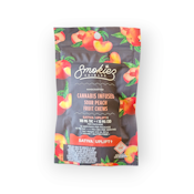 Smokiez - Sour Peach Fruit Chews - Sativa (10pcs / 100mg THC / 10mg CBD)