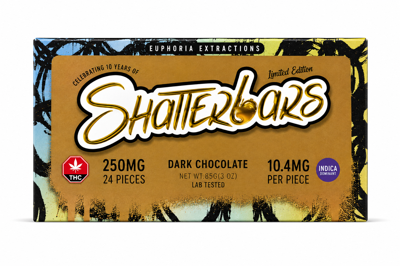 Vegan Dark Chocolate - Indica - 250mg - Euphoria Extracts