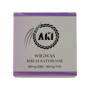 AKI Wellness - 1:1 Birch Bath Bomb - 100mg - Aki Wellness