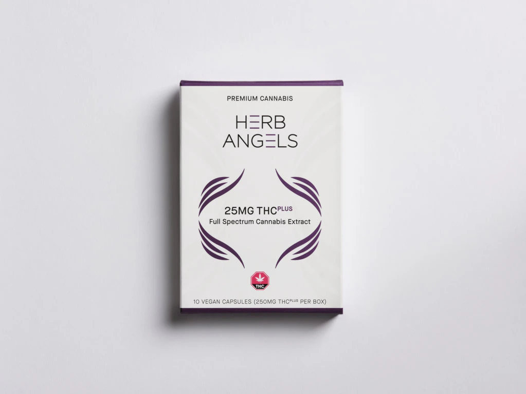 Herb Angels - THC plus Capsules - 250mg - Herb Angels Main Image