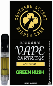 Southern Sky Brands - Southern Accent - Green Kush Vape Cart - 1g