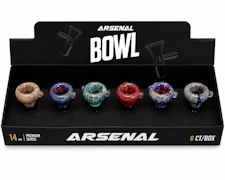 Bowls - Arsenal 14mm Astral disc glass bowl