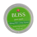 Green Apple Gummies - THC - 250mg - Bliss