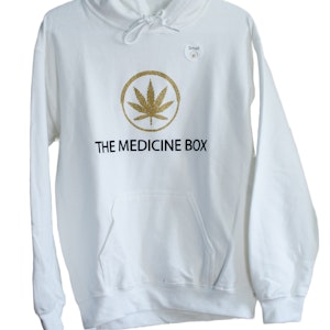 The Medicine Box - Hoodie Glitter White Small - MDBX Apparel