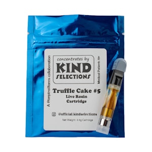 Kind Selections - Live Rosin Truffle Cake #5 Cartridge - 0.5g - Kind Selections