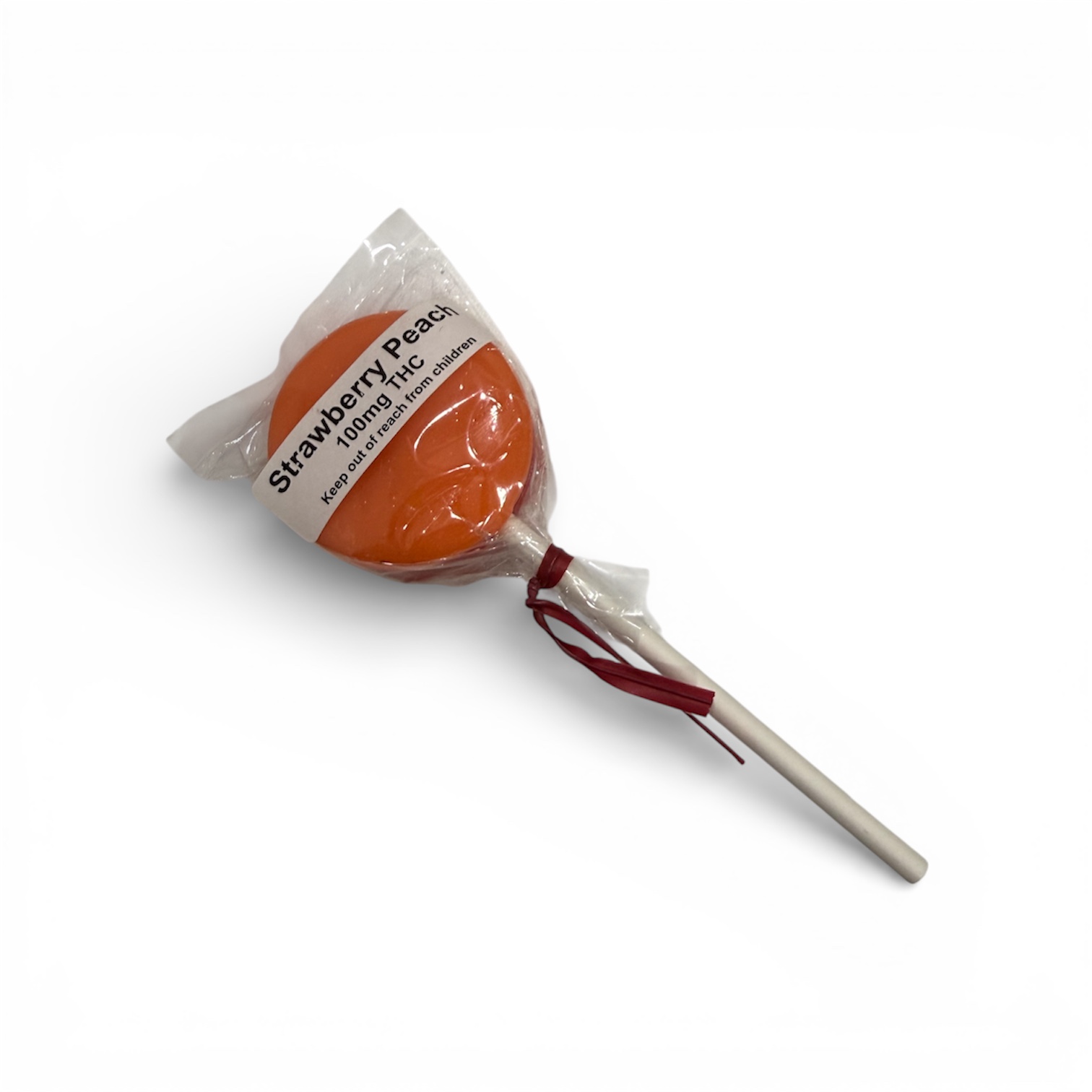 Strawberry Peach Lollipop - 100mg - Choice Edibles