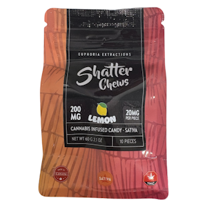 Euphoria Extracts - Lemon Shatter Chews - Sativa - 200mg - Euphoria Exctracts
