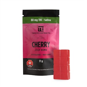 Twisted Extracts - Twisted Extracts Jelly-Bombs - THC sativa Cherry 80mg