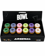 Bowls - Arsenal 14mm sprinkle donut glass bowl