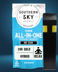 Southern Sky Brands - 24k Gold Disposable Vape - 1g