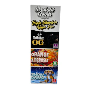 Straight Goods - Godfather OG + Orange Ambrosia + Snow Dawg Vape Pen - 9g - Straight Goods