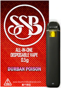 Southern Sky Brands - Durban Poison THC Disposable Vape - 0.5g