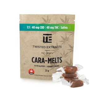 Twisted Extracts - Twisted Extracts Cara-Melts - (1:1) sativa 80mg (8x10mg)