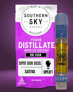 Southern Sky Brands - Super Sour Diesel THC Vape- "Award-Winning" - 1g