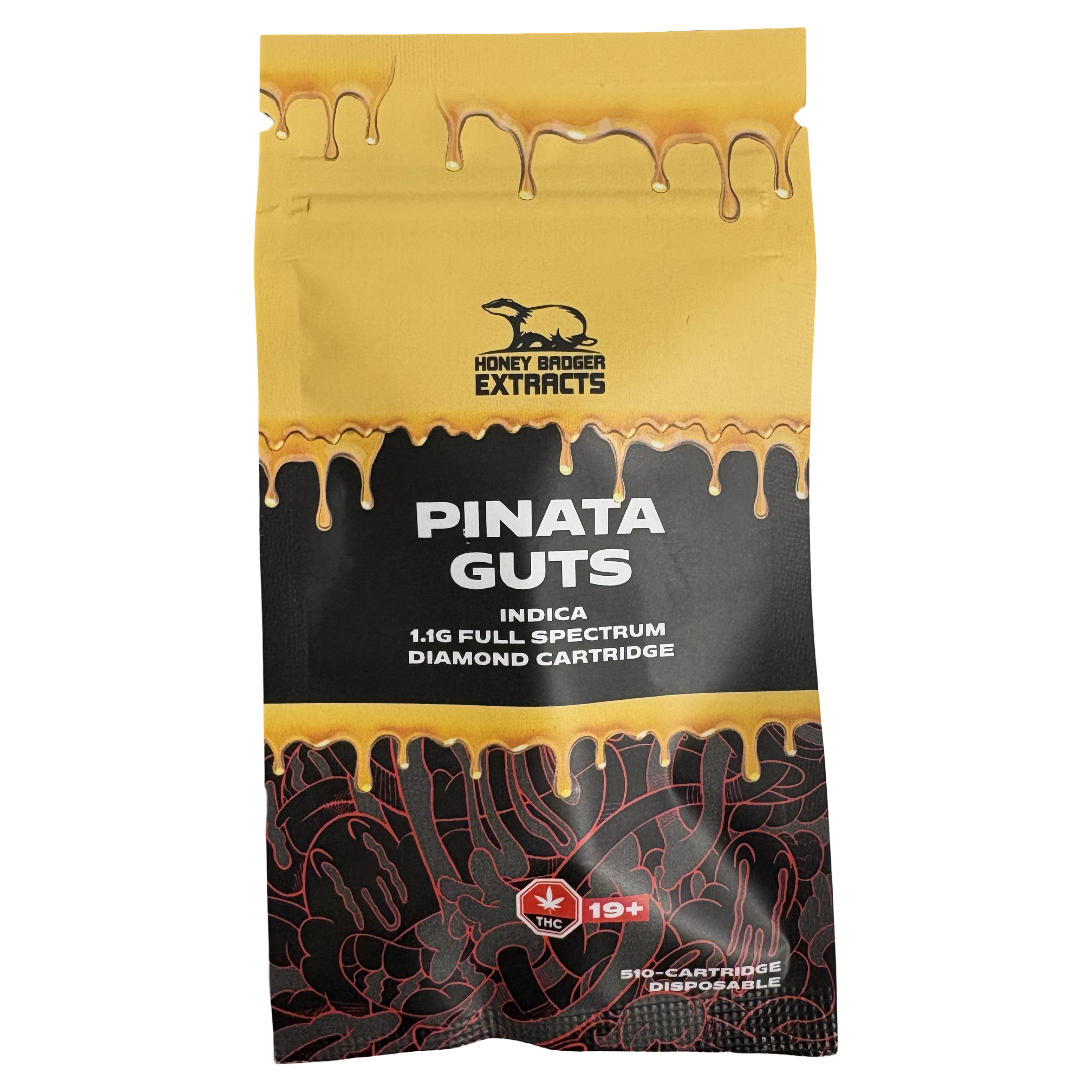 Pinata Guts Diamond Vape Cartridge - 1.1g - Honey Badger