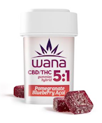 Wana - Pomegranate Blueberry Acai Gummies 5:1